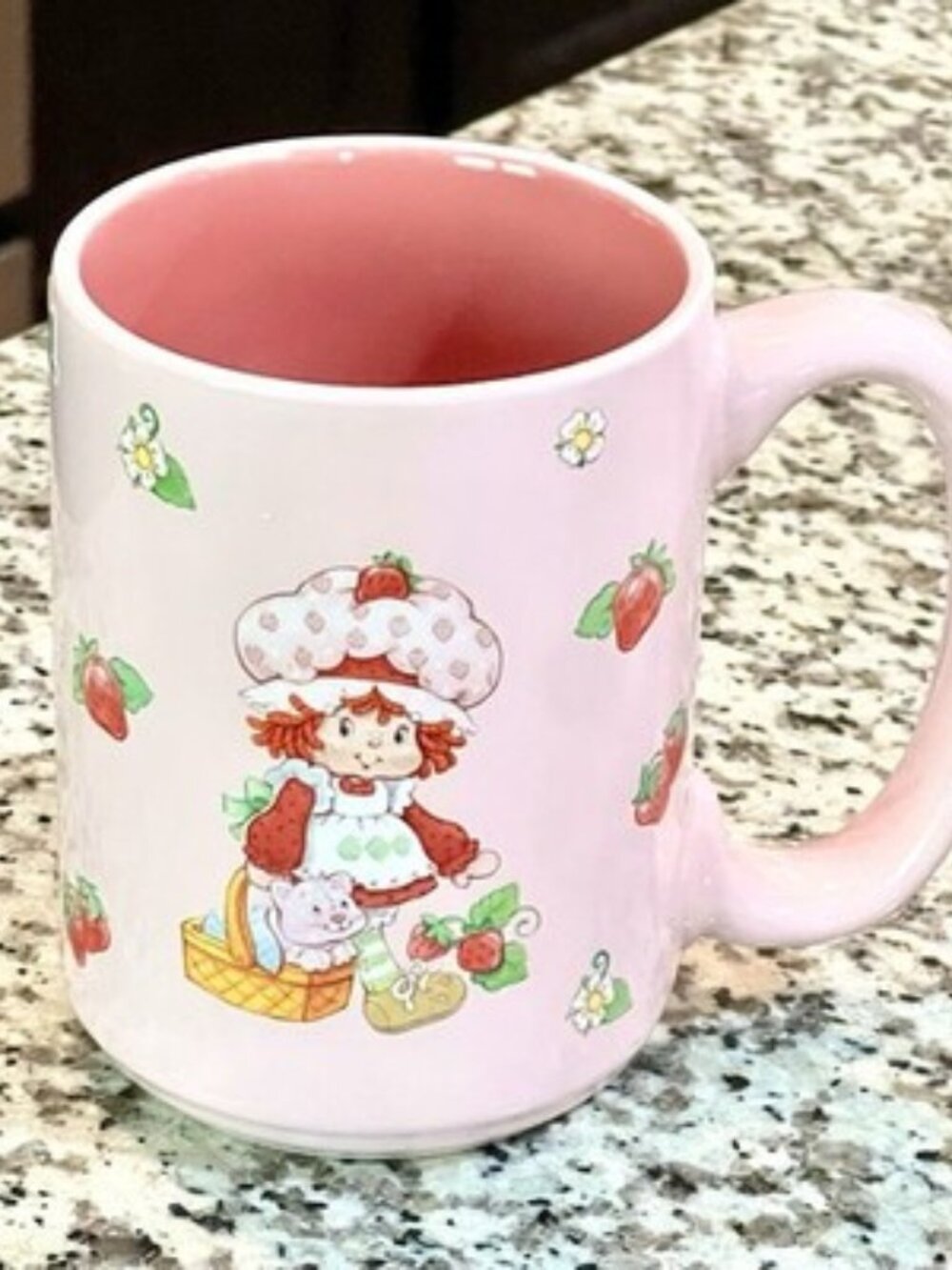 Strawberry Shortcake NWOT Pink 15 oz. Zak Coffee Cup Gift Y2K Kidcore Throwback